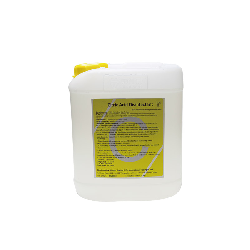 Citric acid disinfectant