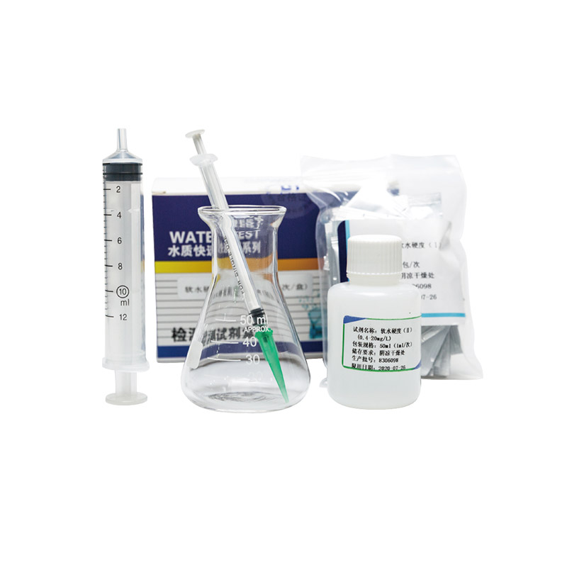 Dialysis water hardness test kit